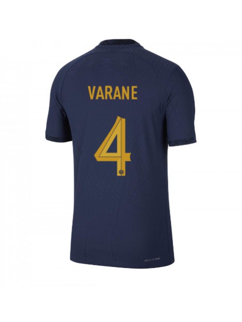 Frankrike Raphael Varane #4 Replika Hemmakläder VM 2022 Kortärmad